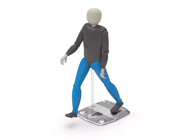 UFOnano with pedestrian dummy attached on top
