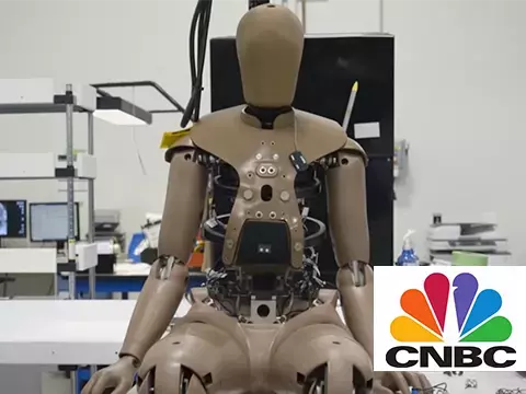 THOR-50M crash test dummy sitting on desk