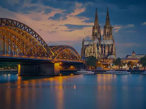 German city skyline