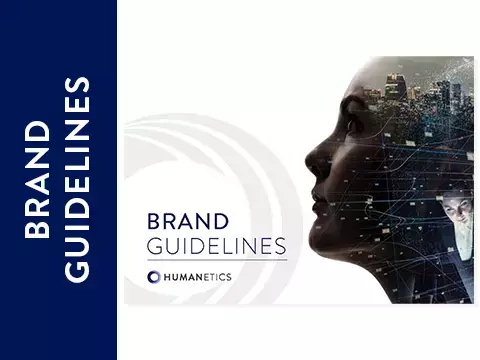 Picture of front of the Humanetics Brand Guidelines