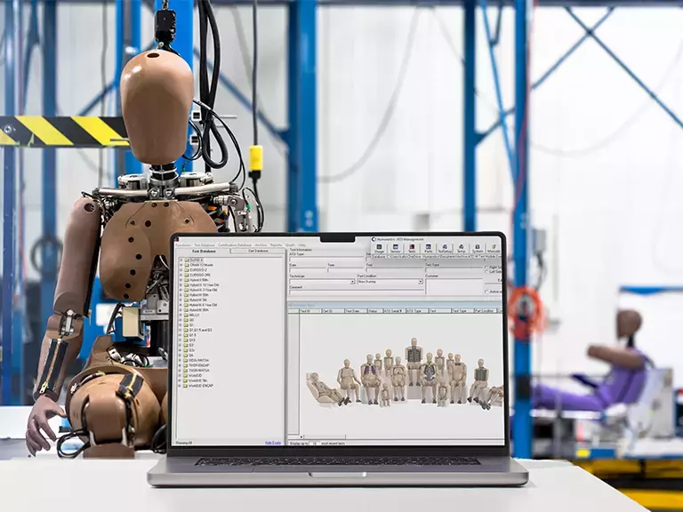 ATD Management software on laptop in lab environment