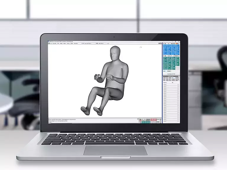 HBMConnect™ model on a laptop