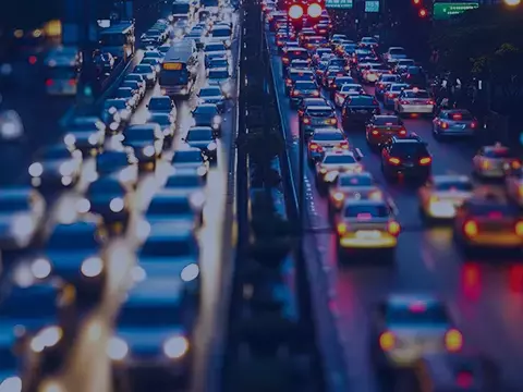 cars on highway