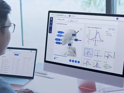 person at computer with Insight Connect on monitor