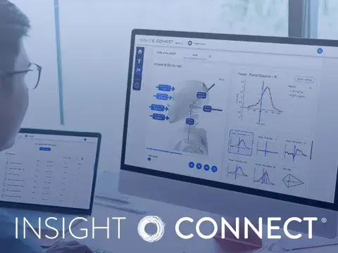 person at computer with Insight Connect on screen