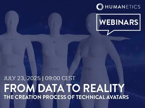 Live Webinar on July 23 From Data to Reality - The Creation process of technical avatars