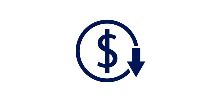 cost reduction icon