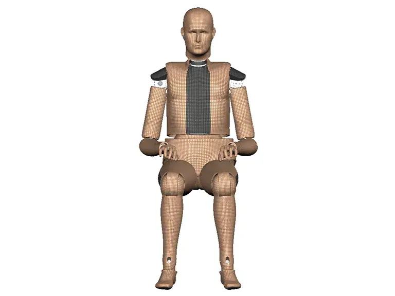 LARD FE model in Front view