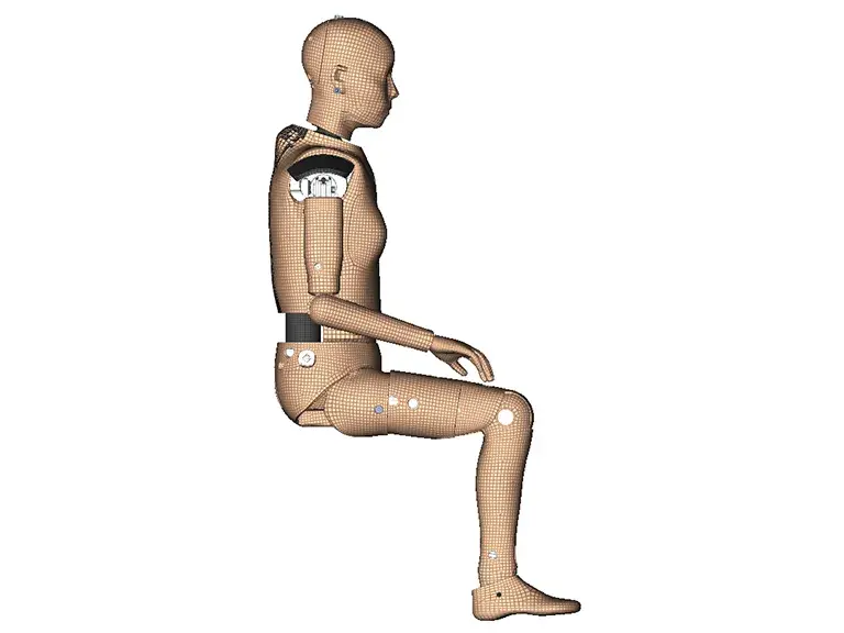 LOIS FE model in side view