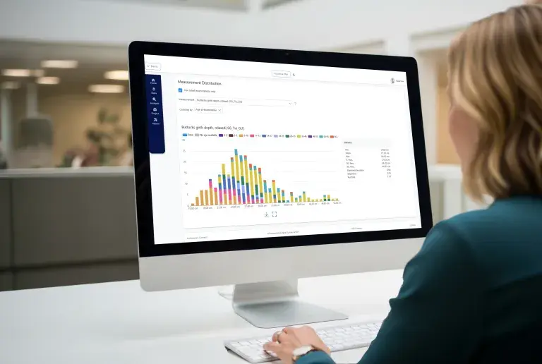 Person using AnthroscanConnect