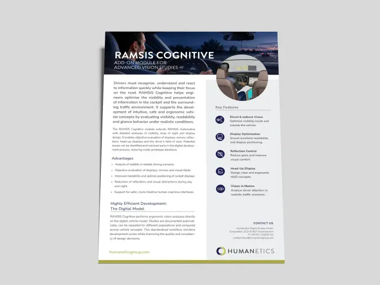 Flyer RAMSIS Cognitive
