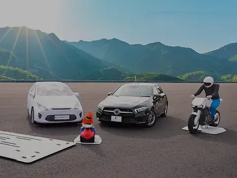 Full product line of Ultra Flat Overrunnable (UFO) platforms used to test active safety protocols.