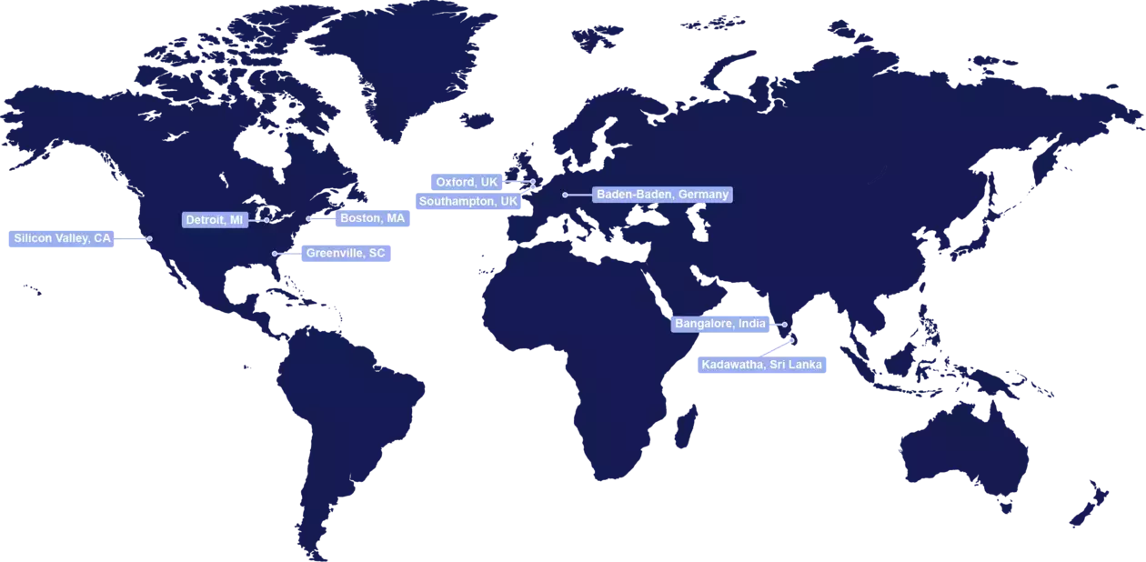 Humanetics Aerospace & Defence Location Map