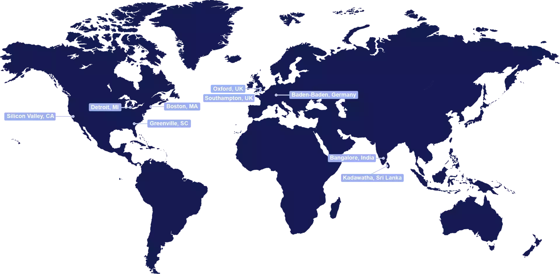 Humanetics Aerospace & Defence Location Map