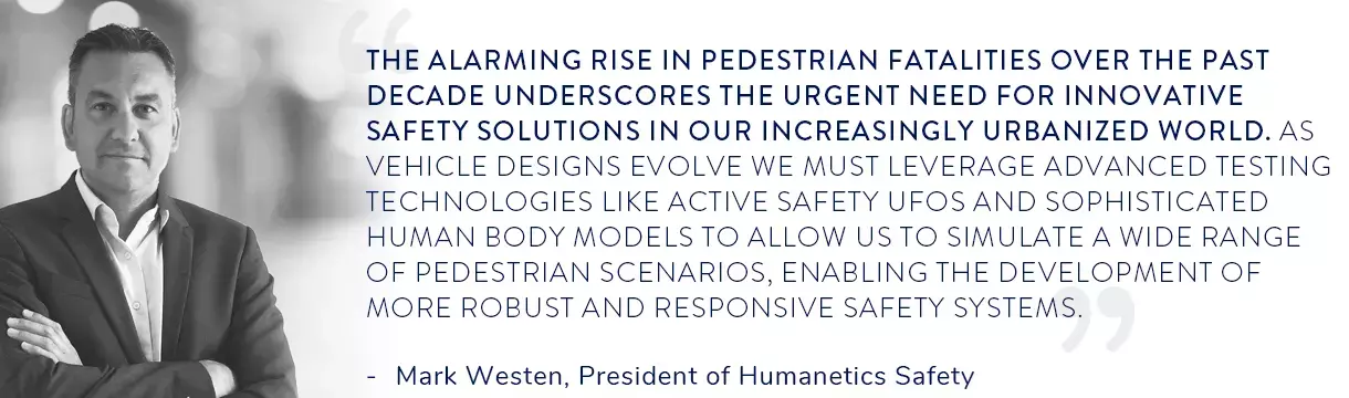 Quote from Mark Westen about pedestrian fatalties