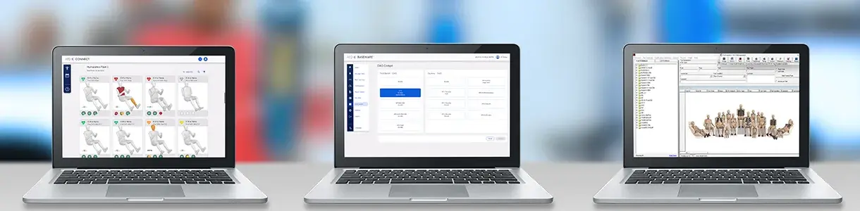 Connected Lab Management software in a test lab