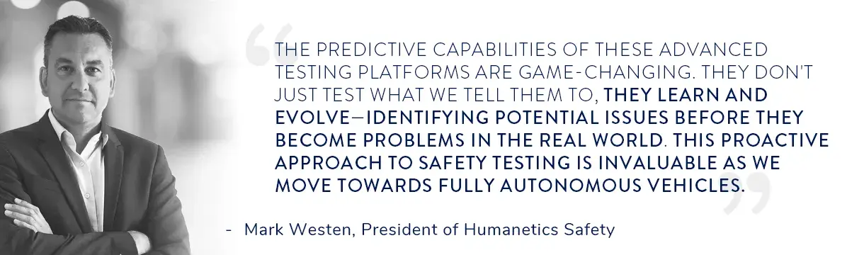 Quote from Mark Westen about predictive capabilities