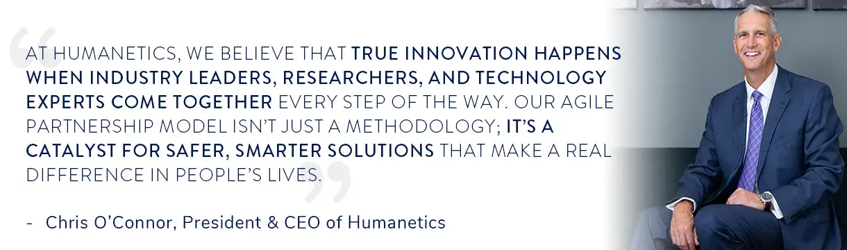 Chris O'Connor quote about our agile partnership model
