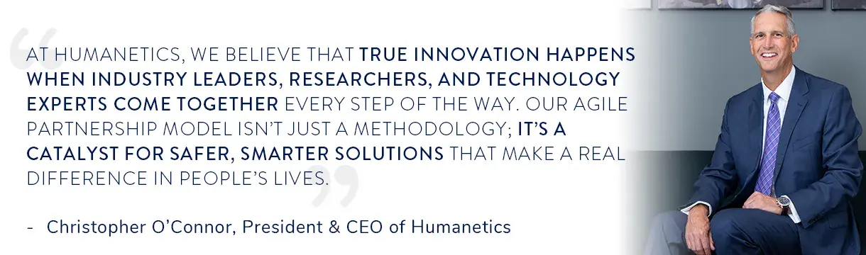 Christopher O'Connor quote about our agile partnership model